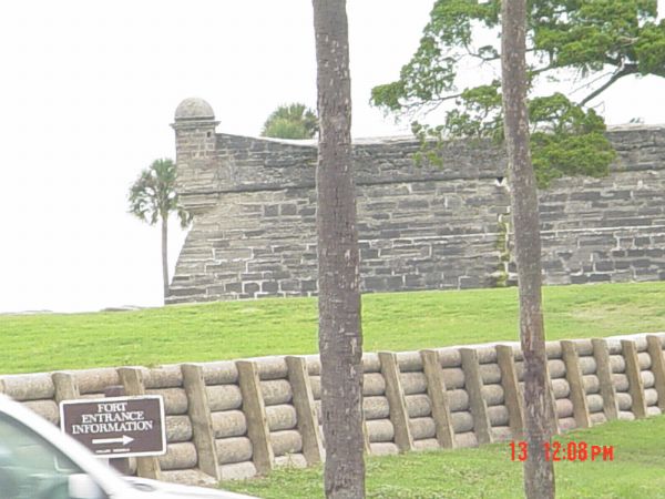 View of Castillo de San Marco St Augustine Florida